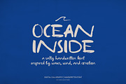 Ocean Inside Handwritten Font, a Handwritten Font by MOODSTORE (Thumbnail 1 of 12)