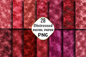 Distressed Crimson Texture Digital, an Illustration by CraftArtStudio