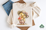 Summer Funny Chick Clipart, an Illustration by Craft Nest (Thumbnail 9 of 12)