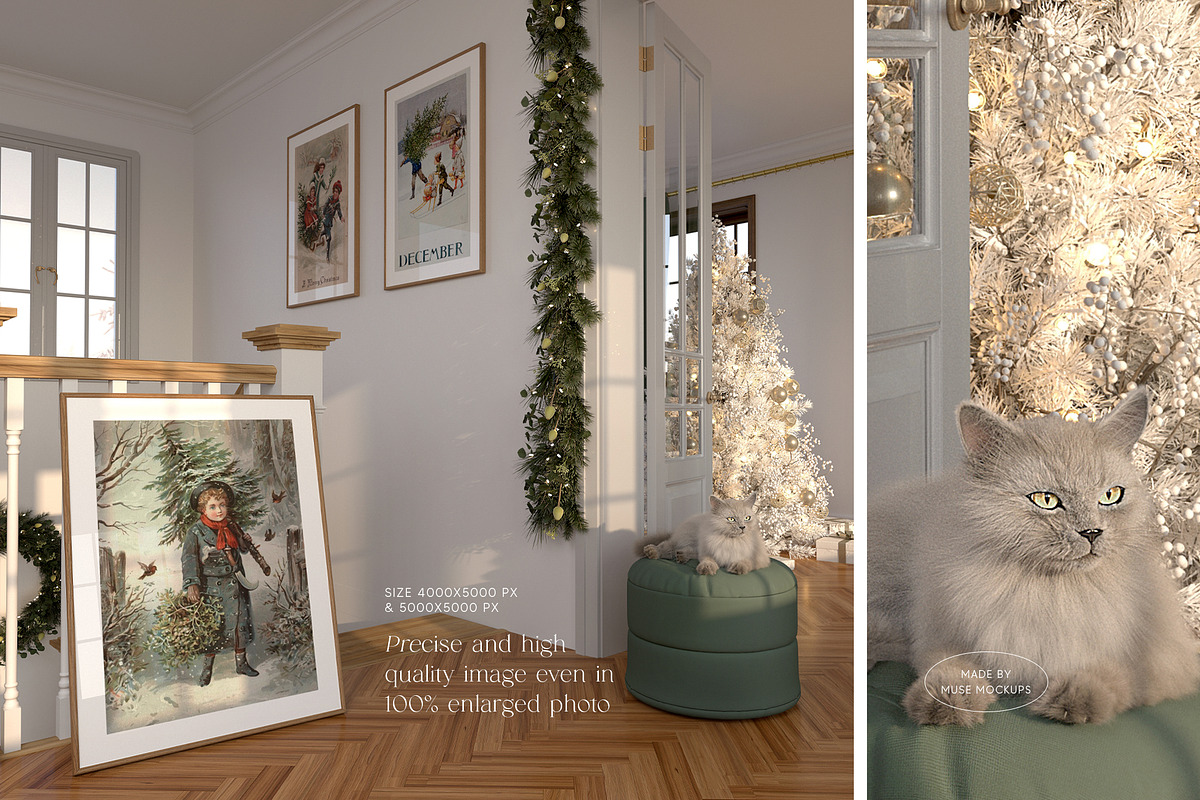SEASON'S GREETINGS Christmas Mockups, a Household Mockup by The Bambi Collective (Photo 10 of 16)