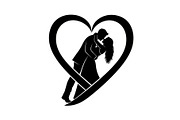 Couple Love Heart Silhouette Bundle, an Illustration by Amazin_art (Thumbnail 5 of 51)