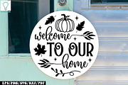 Fall Round Door hanger SVG Bundle, a Graphic by Designer302 (Thumbnail 21 of 23)