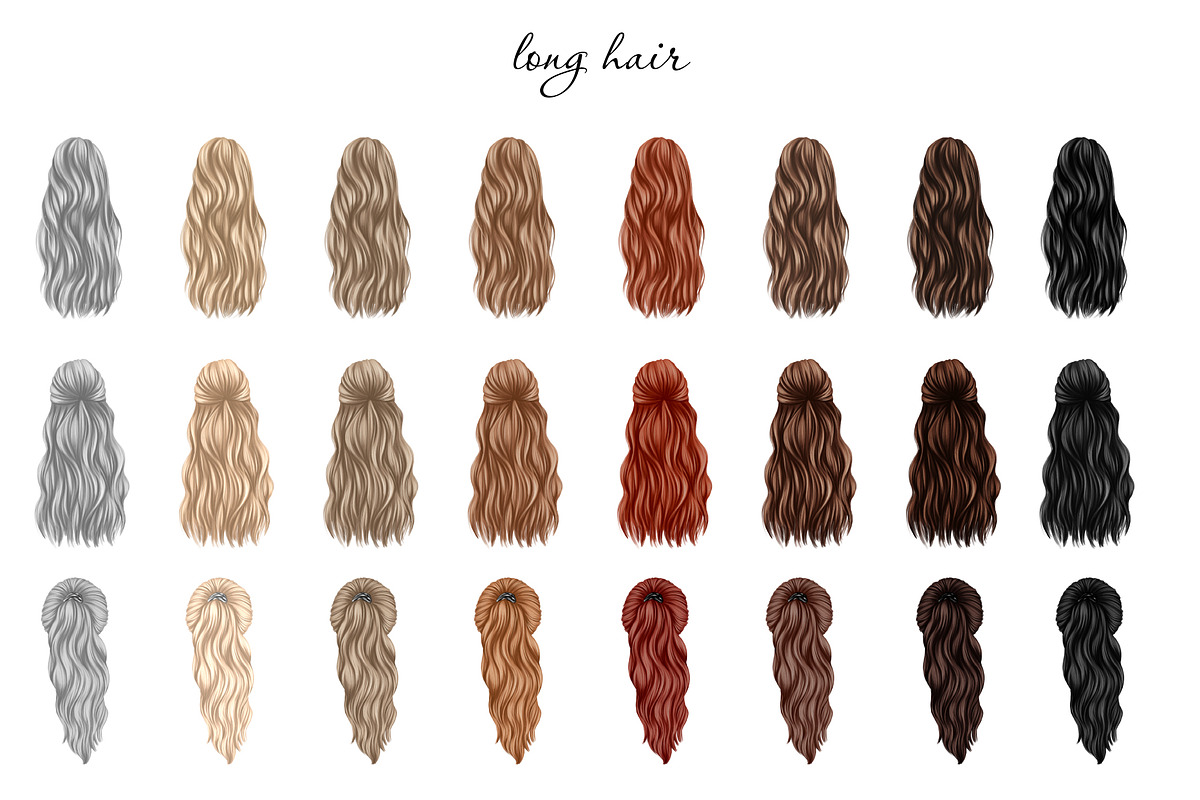 Natural hair clipart, an Illustration by Elenbushe (Photo 6 of 7)