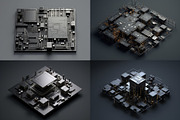 20 Futuristic Motherboards, a Background Graphic by HipFonts (Thumbnail 6 of 6)