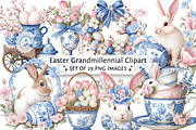 Easter Grandmillennial Clipart, an Illustration by DreamPrint404 (Thumbnail 1 of 6)