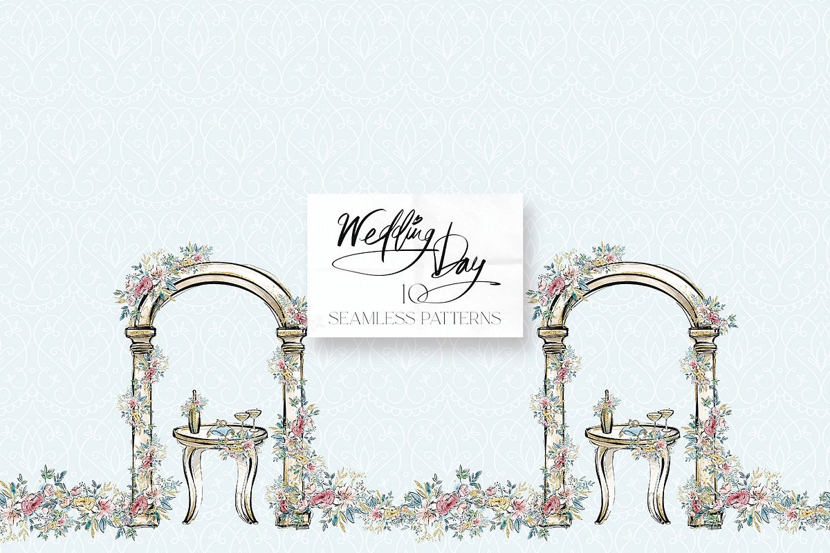 Wedding Day Papers Luxury Patterns, a Pattern Graphic by KaramfilaS (Photo 11 of 16)