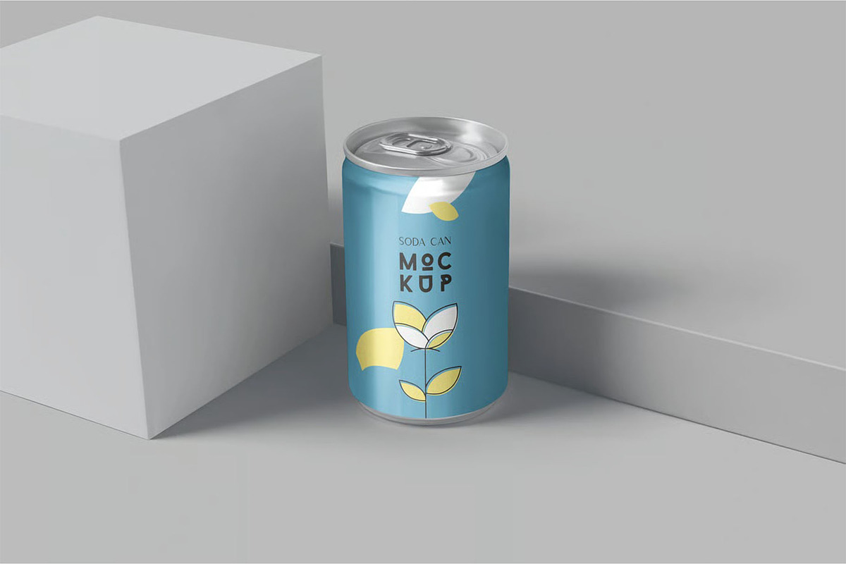 Soda Can Mockups, a Product Mockup by megostudi0 (Photo 5 of 6)