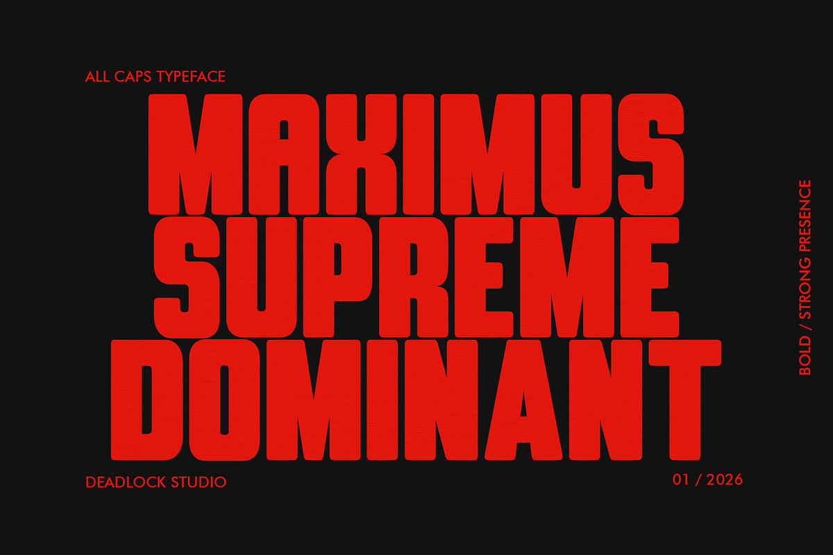 MAGNIFICIENT! HEADLINE FONT!, a Sans Serif Font by deadlock studio (Photo 8 of 9)