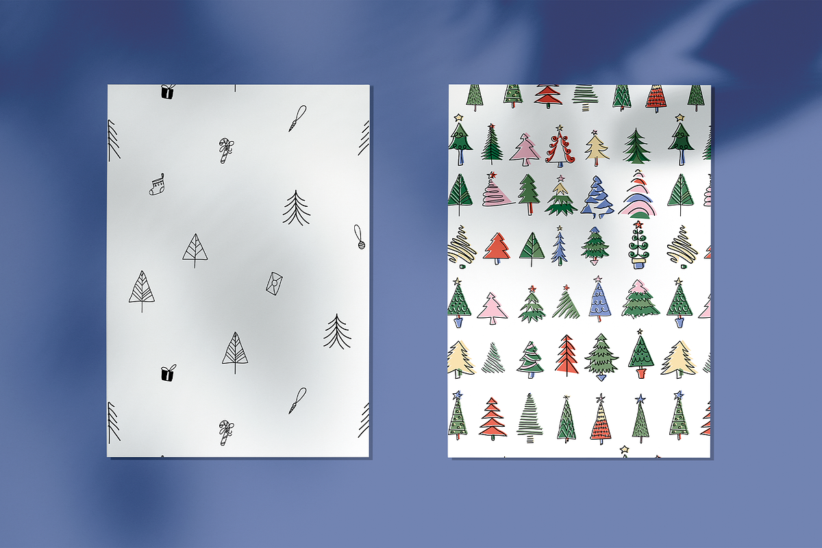 Winter Lollidays Doodle Patterns, a Pattern Graphic by maaariabouvier (Photo 5 of 19)