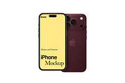 iPhone 18 Pro Screen Mockup, an iPhone Mockup by Devators (Thumbnail 1 of 3)