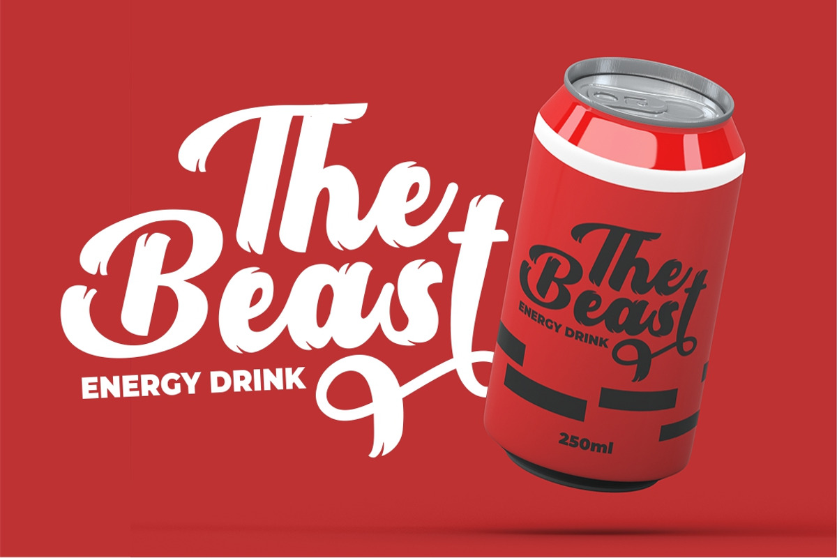 Headbrush - Display Script Font preview 5