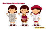 Kids Japan School Uniform Vector #10, an Object Graphic by MEDZ (Thumbnail 1 of 3)