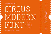 MODERN CIRCUS - vintage display font, a Serif Font by LETTER V studio (Thumbnail 1 of 7)