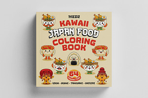 Kawaii Japan Food Coloring Book 01