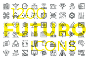 Futuro Line Icons, an Outline Icon by Anatolii Babii (Thumbnail 1 of 10)
