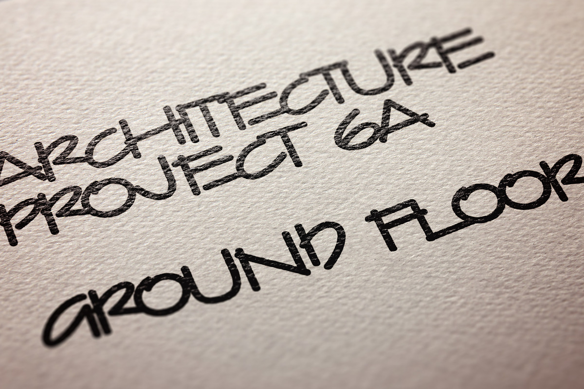 Grifter Architect Blueprint Writing, a Font by Haynie Design Co. (Photo 9 of 9)
