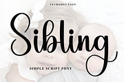 Sibling, a Handwritten Font by InermediaSTUDIO (Thumbnail 1 of 7)