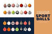 Christmas sport ball set, an Object Graphic by Lunarts Studio (Thumbnail 1 of 6)