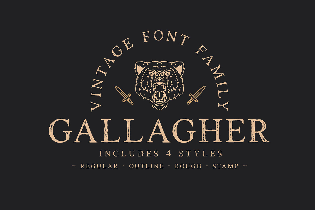 Gallagher - Vintage Serif Typeface