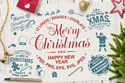 Christmas Logos/Badges/Overlays, a Branding & Logo Template by sivVector (Thumbnail 1 of 5)