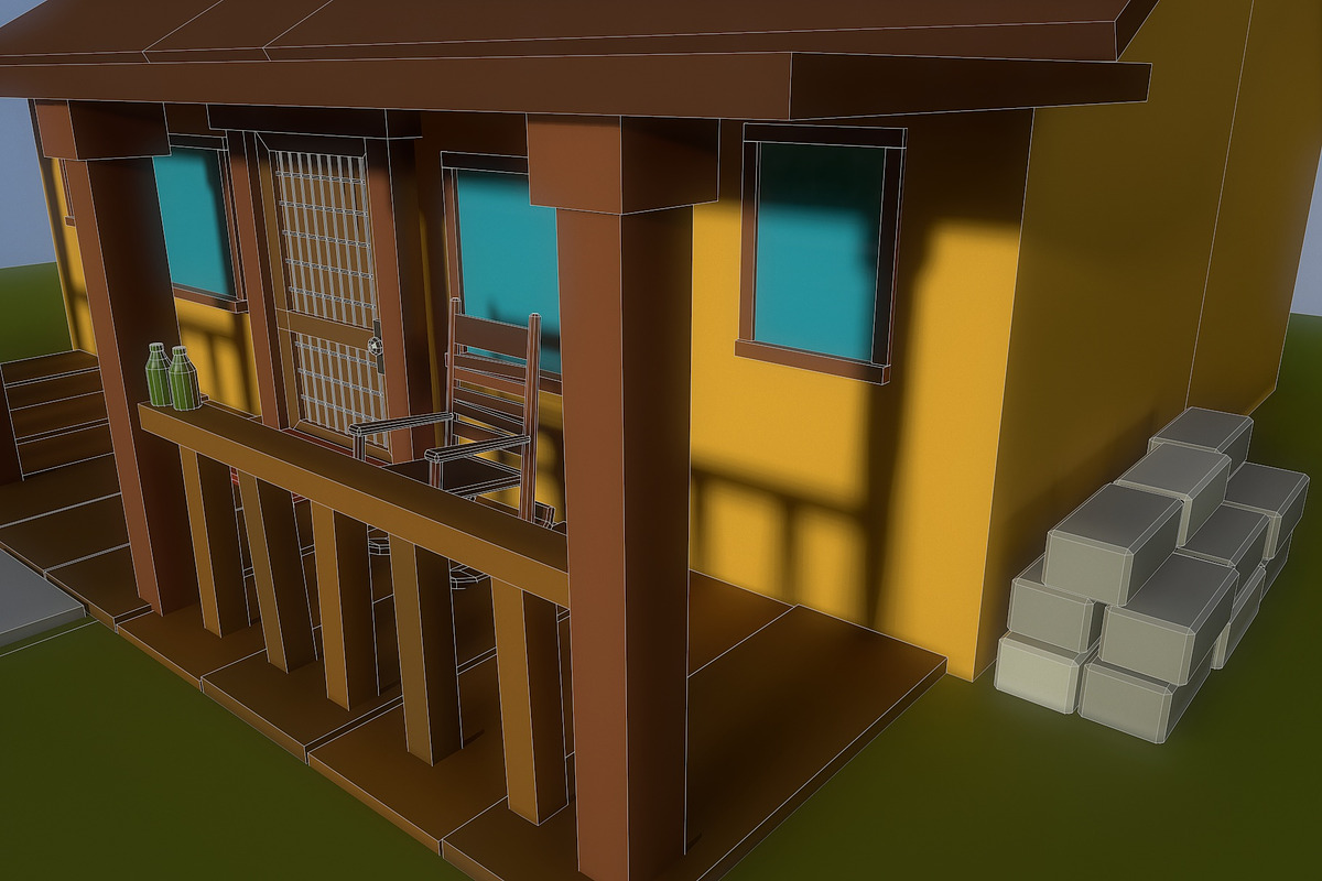 Low Poly Old house, an Architecture 3D Model by Midgardians (Photo 10 of 13)