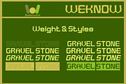 Gravel Stone font, a Font by weknow (Thumbnail 7 of 8)