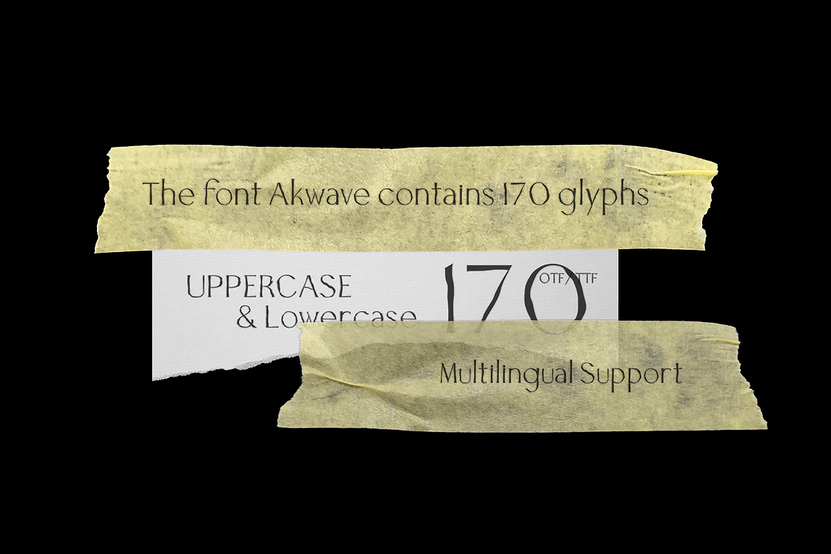 Akwave | Wavy Sans Serif Font, a Handwritten Font by Nol 3 Studio (Photo 3 of 9)