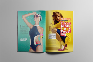 Fashion Magazne Layout Template