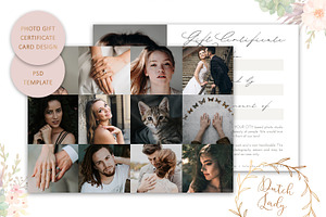 PSD Photo Gift Card Template 51