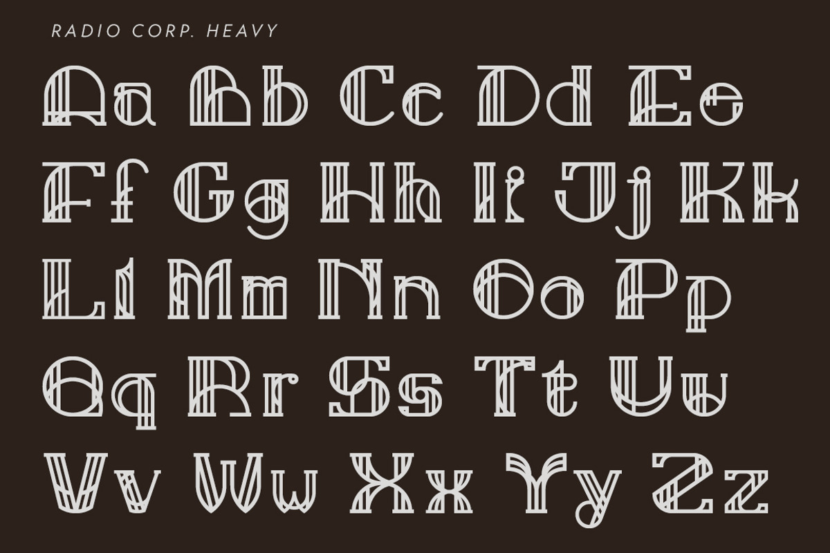 Radio Corp - Display Typeface preview 5