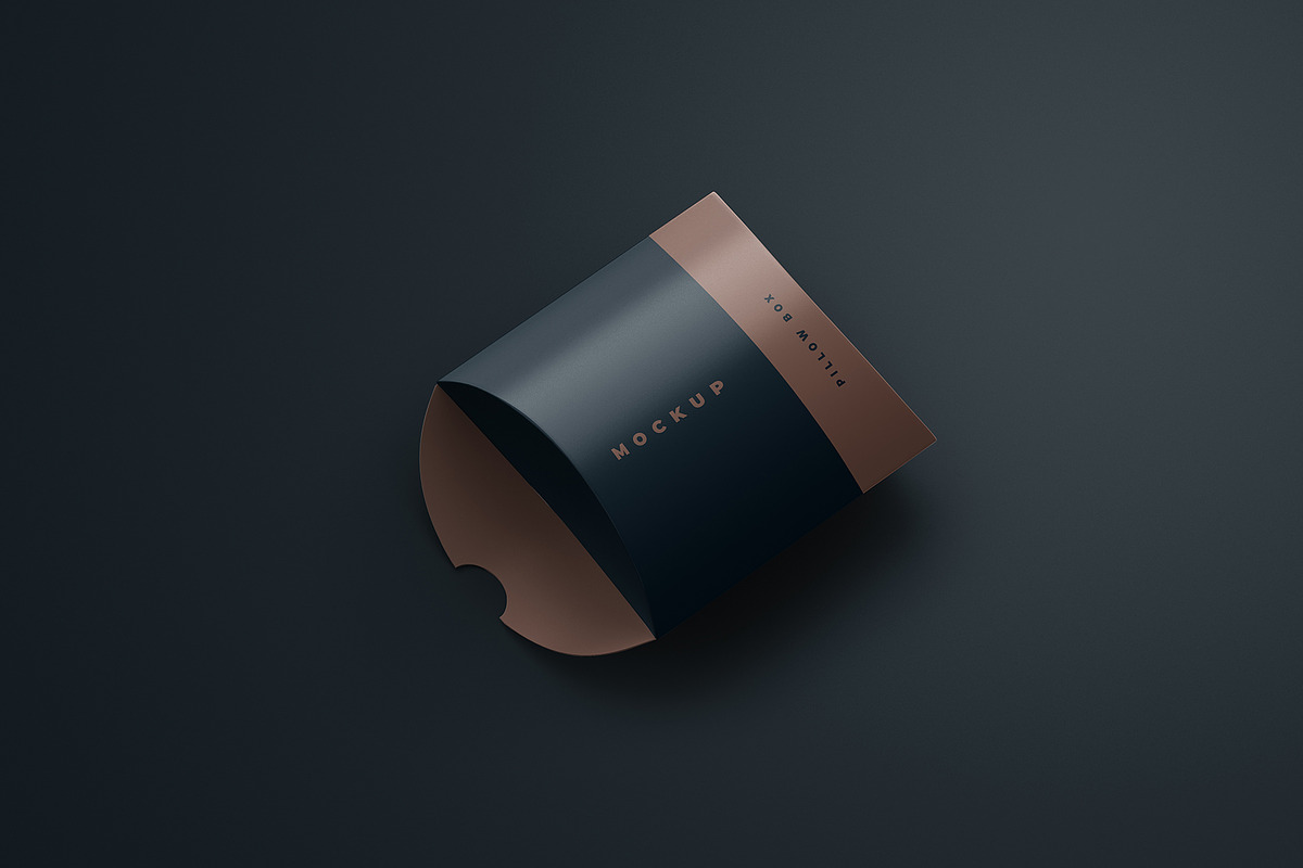 Square Pillow Box Packaging Mockup, a Packaging Mockup by Sheikhadesign (Photo 9 of 11)