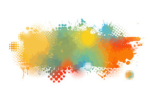 colored isolated blot on white, an Object Illustration by Nenahliadava Design