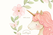 Watercolor Magic Rainbow Unicorn Set, a Decorative Illustration by Carol Lozove (Thumbnail 27 of 74)