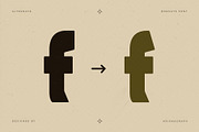 Borgate – Retro Display Font, a Sans Serif Font by Krismagraph (Thumbnail 8 of 10)