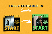 Premium Gym Canva Templates, a Social Media Template by Canvagator (Thumbnail 3 of 3)