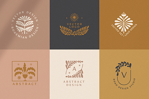 Hand-drawn Logo Design Set