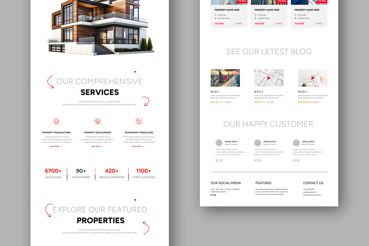 Real Estate Website Landing Page, a Landing Page Template by MightyDesign (Photo 3 of 6)