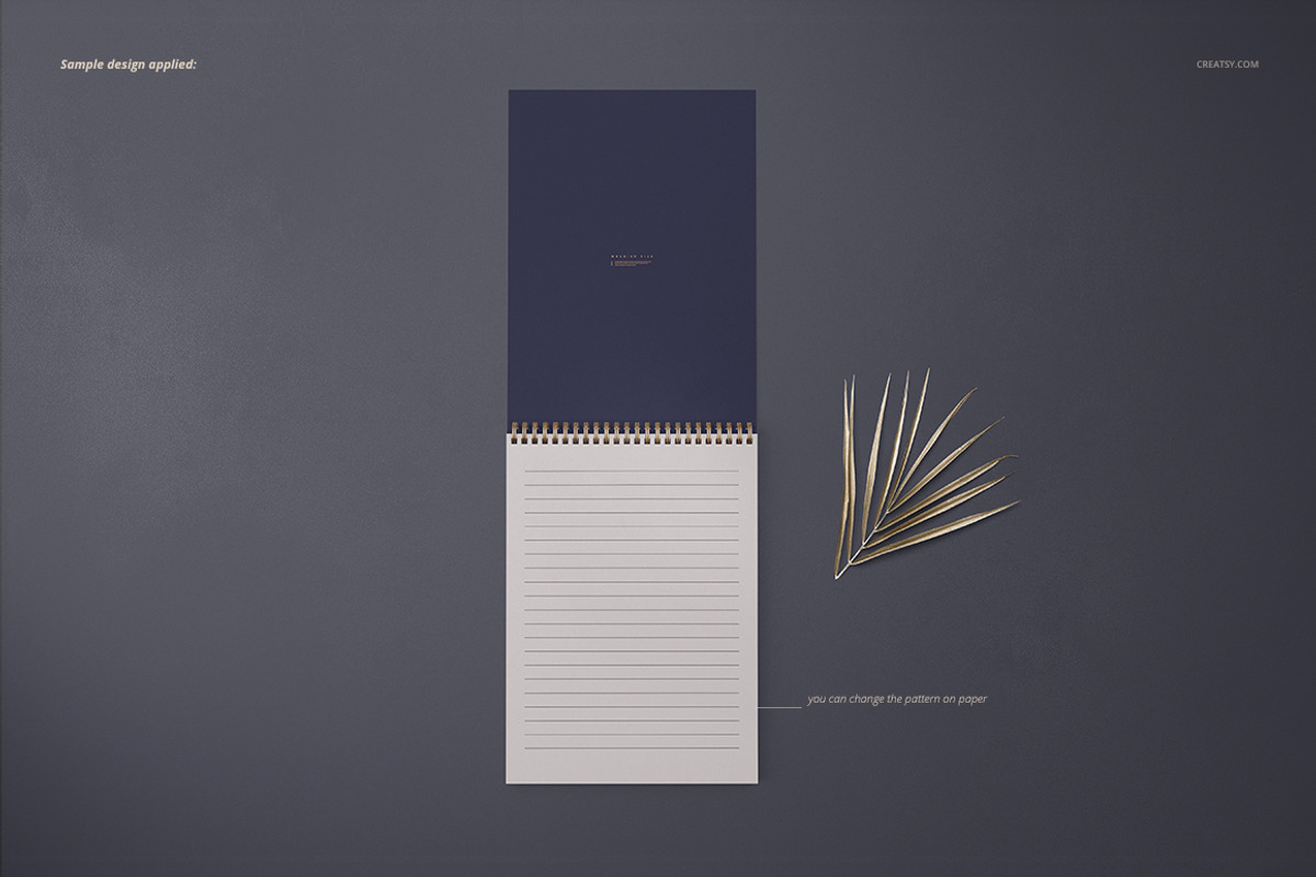 A4 Vertical Spiral Notebook Mockup, a Stationery Template by creatsy5 (Photo 6 of 12)