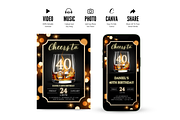 Whiskey 40th Birthday Invitation, an Invitation Template by Earth5168 (Thumbnail 7 of 9)