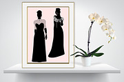 Formal Dressed Women AI Vector PNG, an Illustration by FrankiesDaughtersDesign (Thumbnail 7 of 8)