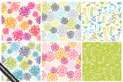 100 Flower Silhouettes, a Background Graphic by Mxtama (Thumbnail 11 of 11)