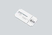 Ticket Mockup, a Books & Magazine Mockup by mahhyud (Thumbnail 4 of 5)