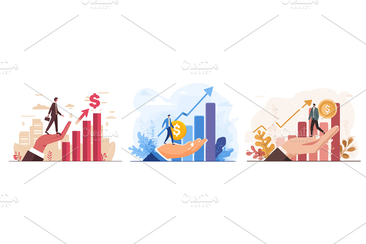 Investment coaching. Mentor hand, a Finance Illustration by Stock-Smart-Start