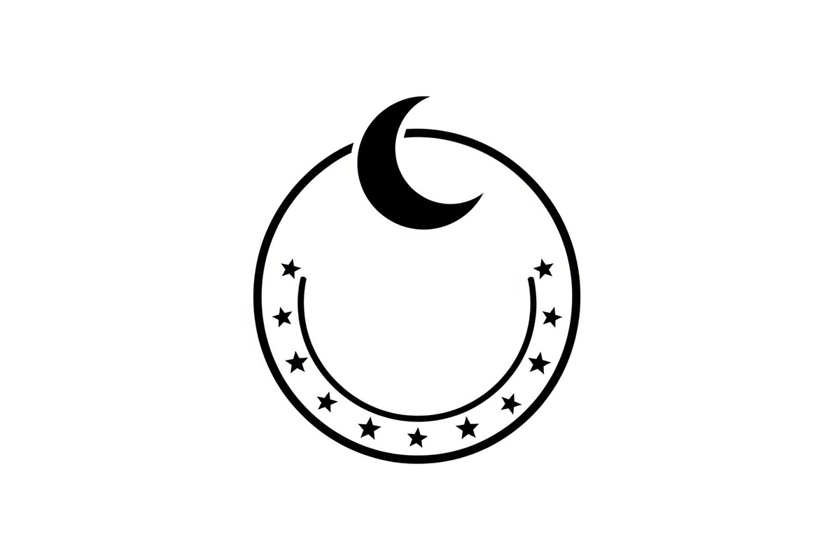Crescent Moon Round Frame Bundle, an Illustration by Creativeshirt (Photo 5 of 31)