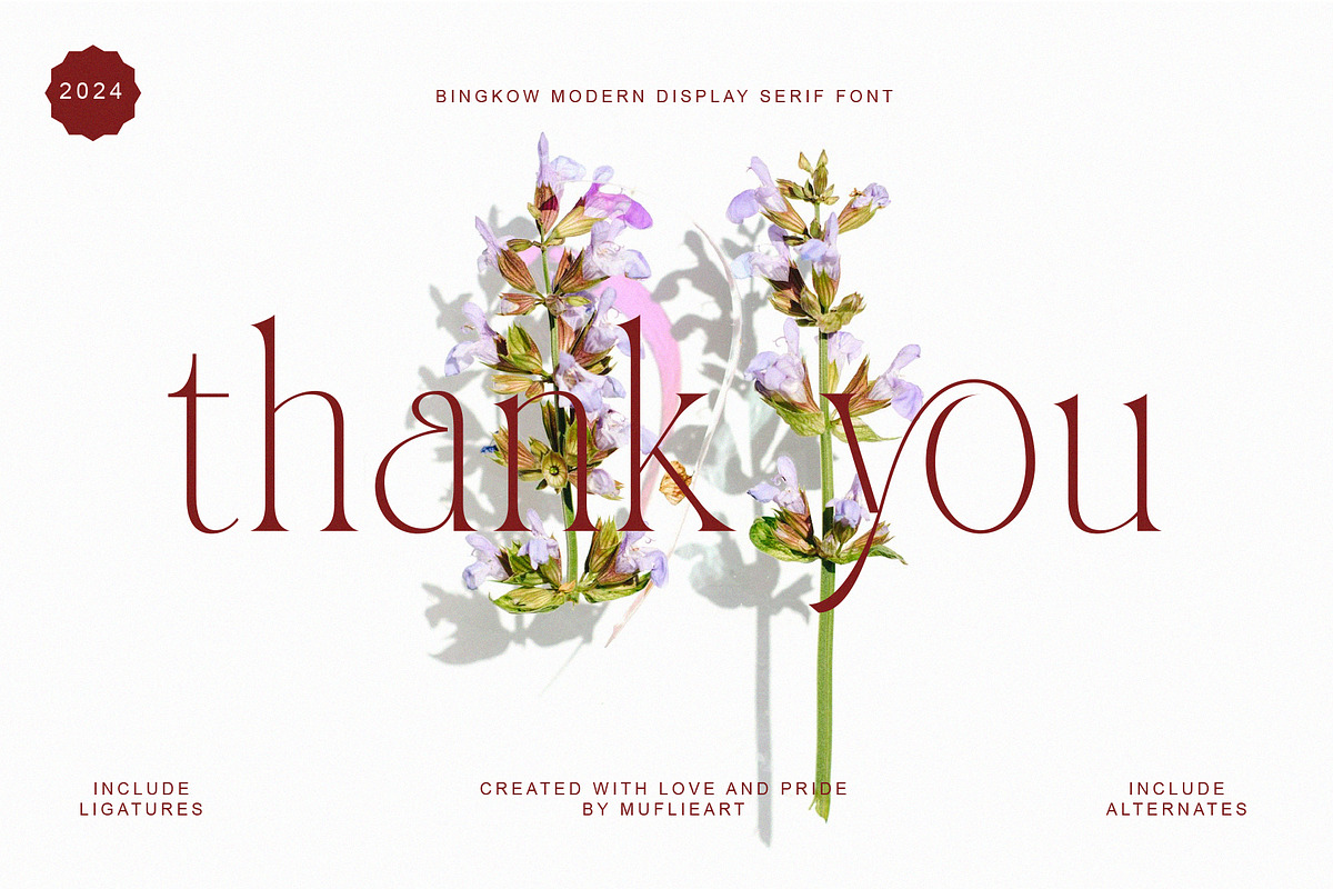 Bingkow, a Serif Font by Muflieart (Photo 8 of 8)