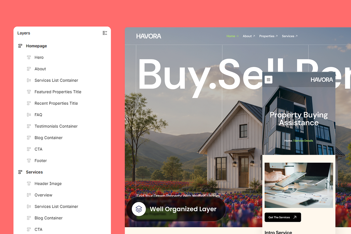 Havora - Real Estate Website, a Landing Page Template by SLAB! Design (Photo 2 of 5)