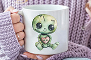 Cute Kawaii Zombie Doll Clipart, an Illustration by CraftArtStudio (Thumbnail 5 of 6)