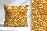 Golden Light Floral Seamless Pattern, a Pattern Graphic by Sharon Schwalbe (Thumbnail 2 of 4)
