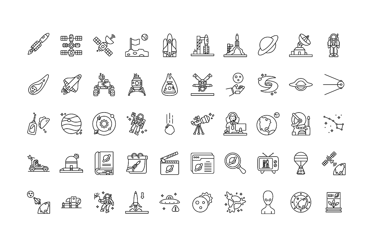 Space Exploration Icon Pack, an Icon by BaconTaco (Photo 5 of 6)