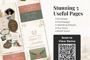 Green and Terracotta Wedding Website, a Landing Page Template by Everyday Perfection (Thumbnail 4 of 12)